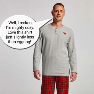 Men's Elk Fair Isle Waffle Henley